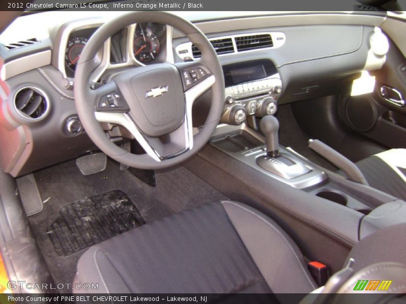 Inferno Orange Metallic / Black 2012 Chevrolet Camaro LS Coupe