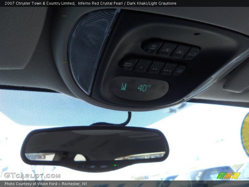 Inferno Red Crystal Pearl / Dark Khaki/Light Graystone 2007 Chrysler Town & Country Limited