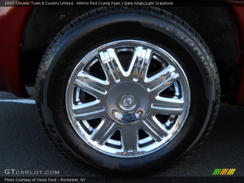 Inferno Red Crystal Pearl / Dark Khaki/Light Graystone 2007 Chrysler Town & Country Limited