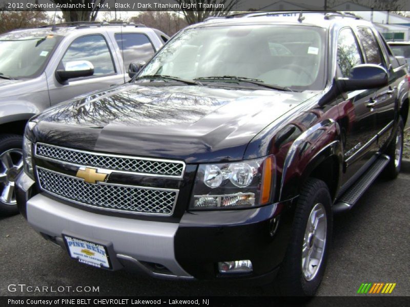Black / Dark Titanium/Light Titanium 2012 Chevrolet Avalanche LT 4x4