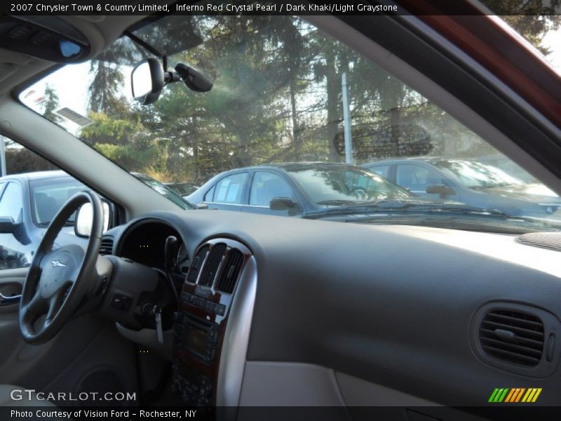 Inferno Red Crystal Pearl / Dark Khaki/Light Graystone 2007 Chrysler Town & Country Limited