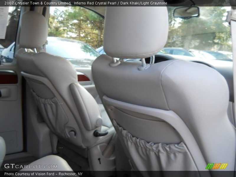 Inferno Red Crystal Pearl / Dark Khaki/Light Graystone 2007 Chrysler Town & Country Limited