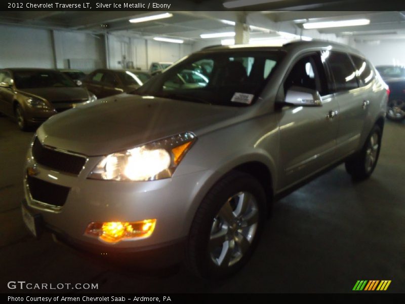 Silver Ice Metallic / Ebony 2012 Chevrolet Traverse LT