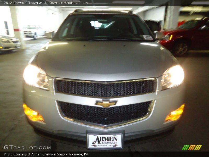 Silver Ice Metallic / Ebony 2012 Chevrolet Traverse LT