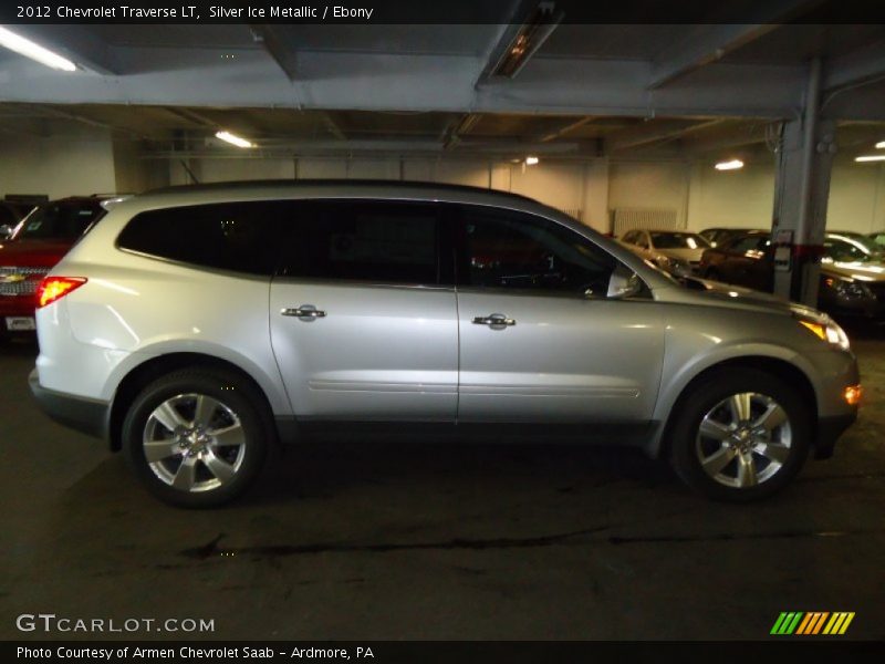 Silver Ice Metallic / Ebony 2012 Chevrolet Traverse LT
