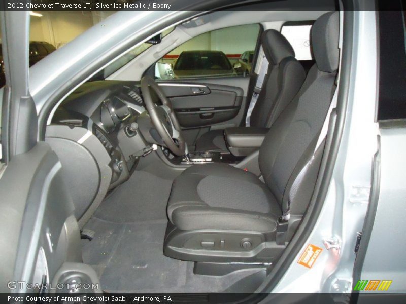 Silver Ice Metallic / Ebony 2012 Chevrolet Traverse LT
