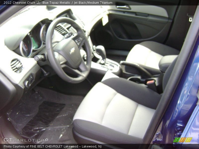 Blue Topaz Metallic / Jet Black/Medium Titanium 2012 Chevrolet Cruze LS