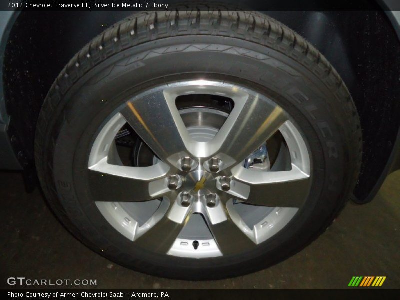 Silver Ice Metallic / Ebony 2012 Chevrolet Traverse LT