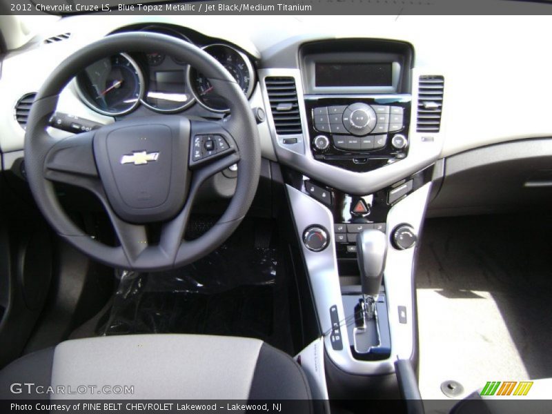 Blue Topaz Metallic / Jet Black/Medium Titanium 2012 Chevrolet Cruze LS