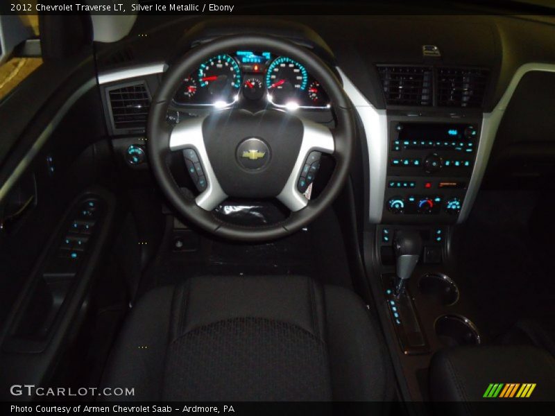 Silver Ice Metallic / Ebony 2012 Chevrolet Traverse LT