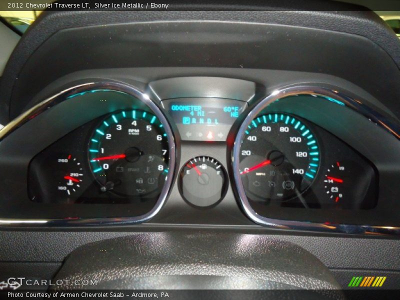 Silver Ice Metallic / Ebony 2012 Chevrolet Traverse LT