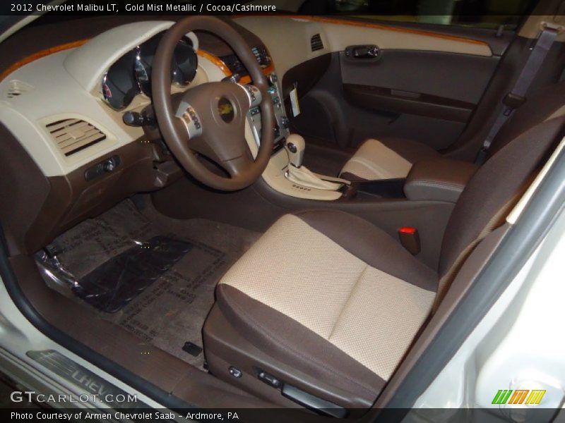 Gold Mist Metallic / Cocoa/Cashmere 2012 Chevrolet Malibu LT