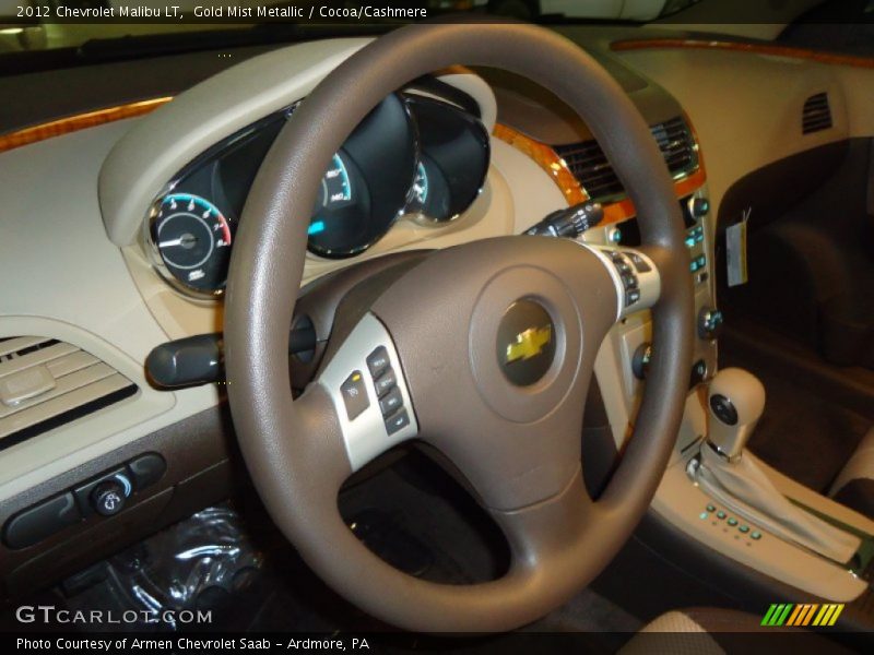 Gold Mist Metallic / Cocoa/Cashmere 2012 Chevrolet Malibu LT