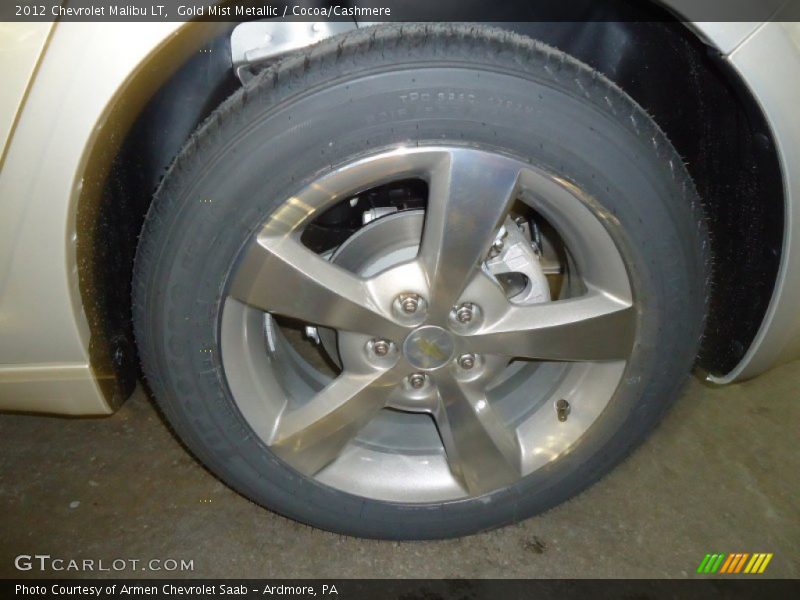 Gold Mist Metallic / Cocoa/Cashmere 2012 Chevrolet Malibu LT