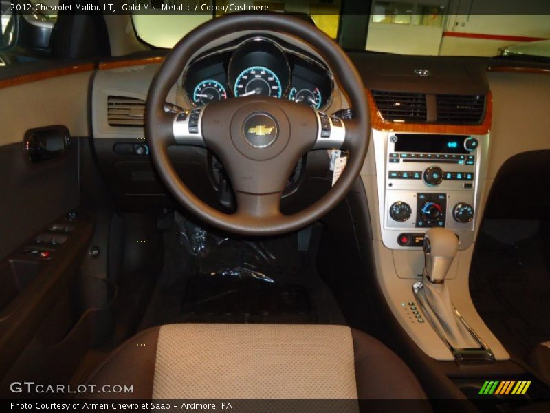 Gold Mist Metallic / Cocoa/Cashmere 2012 Chevrolet Malibu LT