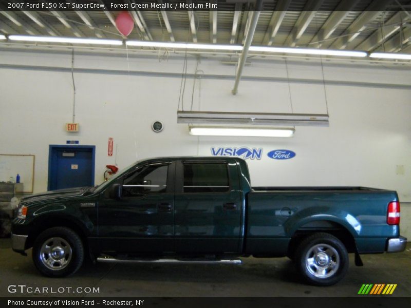 Forest Green Metallic / Medium Flint 2007 Ford F150 XLT SuperCrew