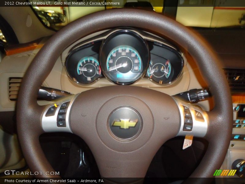 Gold Mist Metallic / Cocoa/Cashmere 2012 Chevrolet Malibu LT