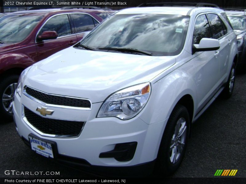 Summit White / Light Titanium/Jet Black 2012 Chevrolet Equinox LT