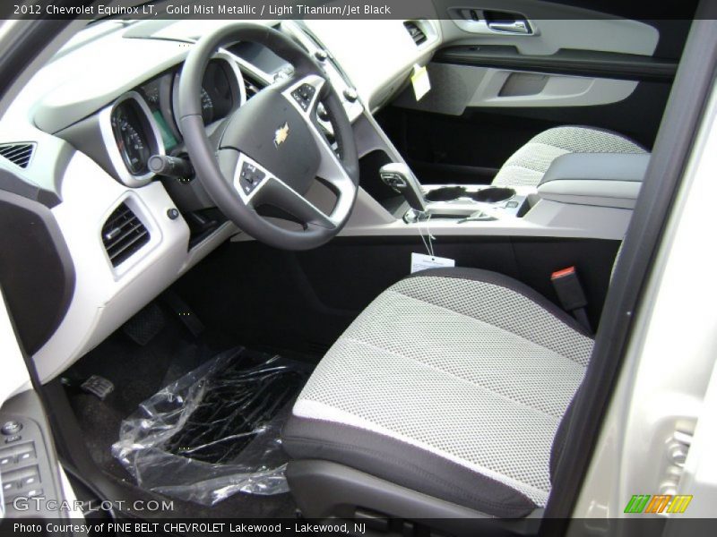 Gold Mist Metallic / Light Titanium/Jet Black 2012 Chevrolet Equinox LT