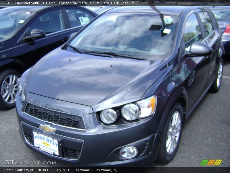 Cyber Gray Metallic / Jet Black/Dark Titanium 2012 Chevrolet Sonic LT Hatch