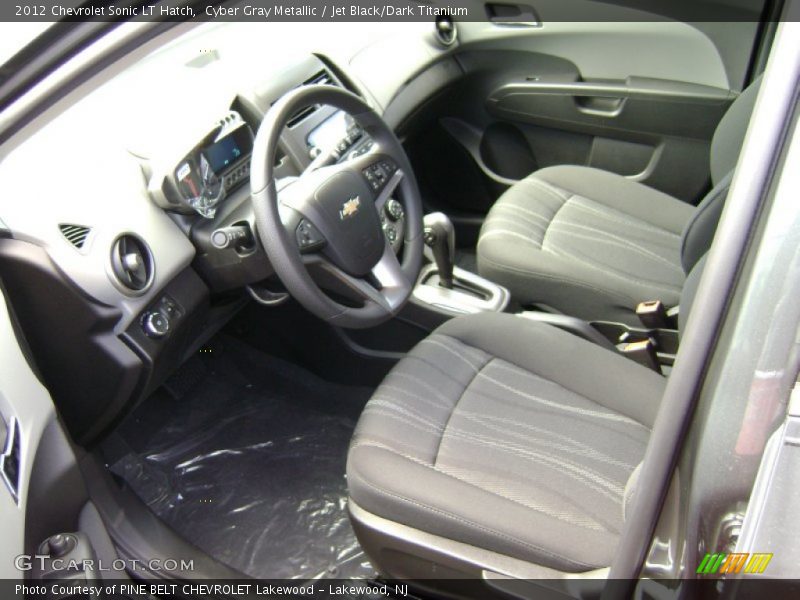 Cyber Gray Metallic / Jet Black/Dark Titanium 2012 Chevrolet Sonic LT Hatch