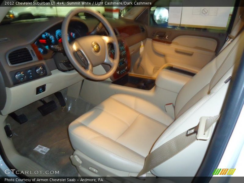 Summit White / Light Cashmere/Dark Cashmere 2012 Chevrolet Suburban LT 4x4