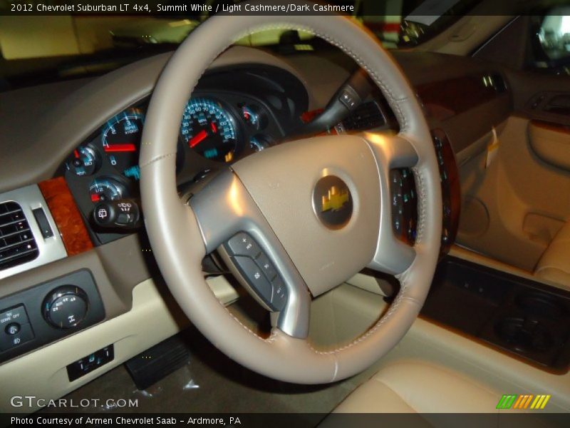 Summit White / Light Cashmere/Dark Cashmere 2012 Chevrolet Suburban LT 4x4