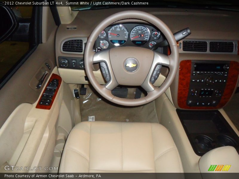 Summit White / Light Cashmere/Dark Cashmere 2012 Chevrolet Suburban LT 4x4