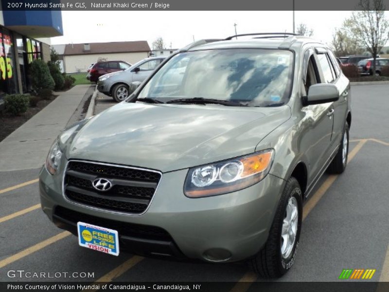 Natural Khaki Green / Beige 2007 Hyundai Santa Fe GLS