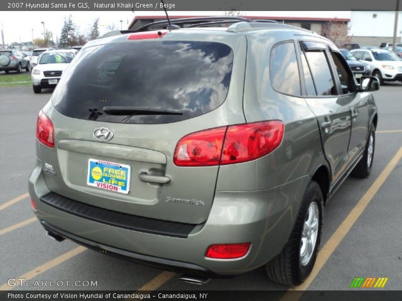 Natural Khaki Green / Beige 2007 Hyundai Santa Fe GLS