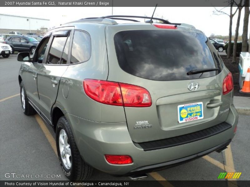 Natural Khaki Green / Beige 2007 Hyundai Santa Fe GLS