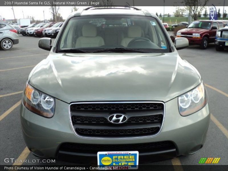 Natural Khaki Green / Beige 2007 Hyundai Santa Fe GLS