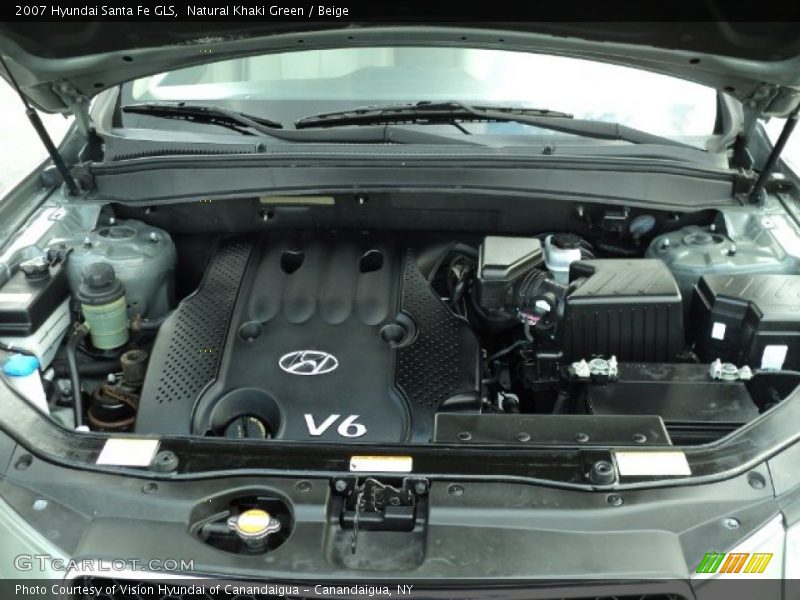 Natural Khaki Green / Beige 2007 Hyundai Santa Fe GLS