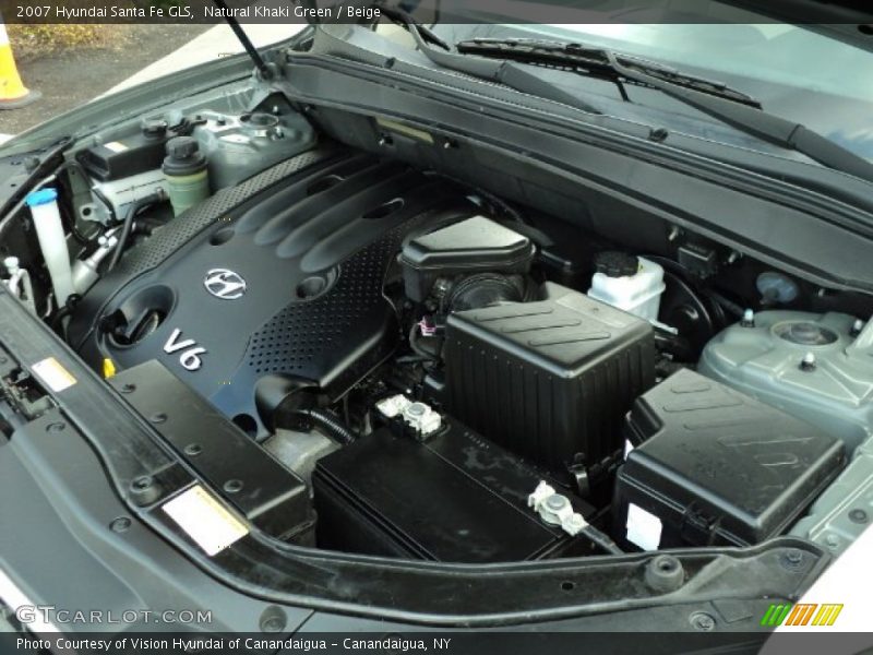 Natural Khaki Green / Beige 2007 Hyundai Santa Fe GLS