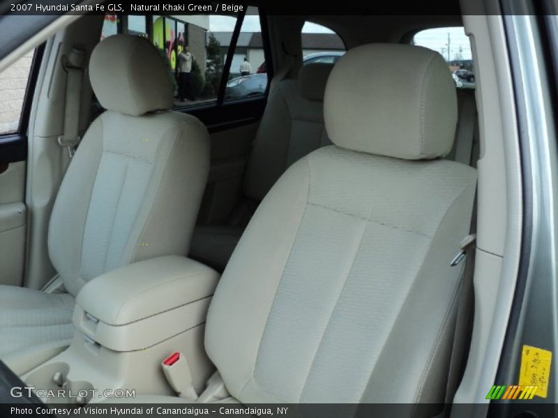 Natural Khaki Green / Beige 2007 Hyundai Santa Fe GLS