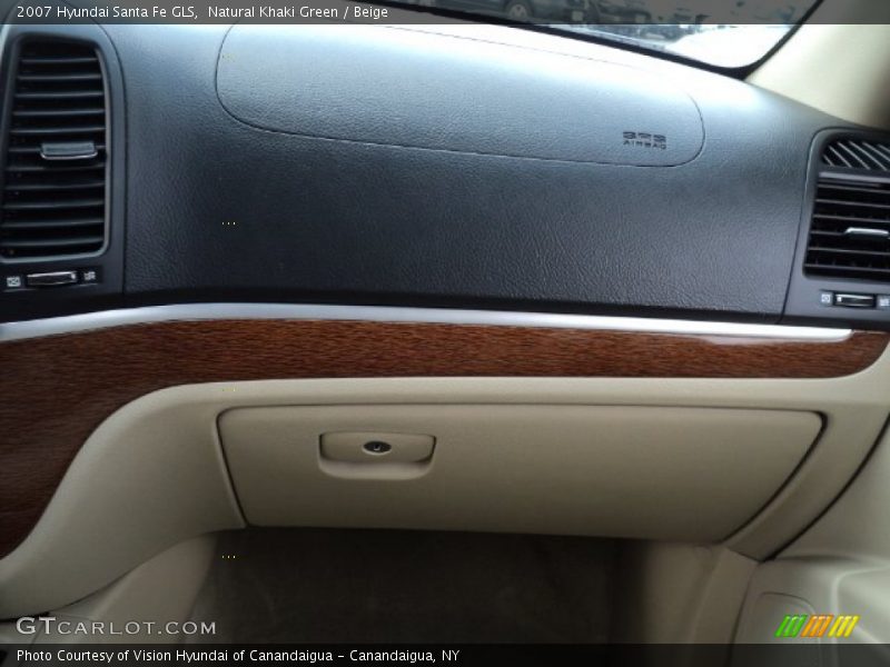 Natural Khaki Green / Beige 2007 Hyundai Santa Fe GLS
