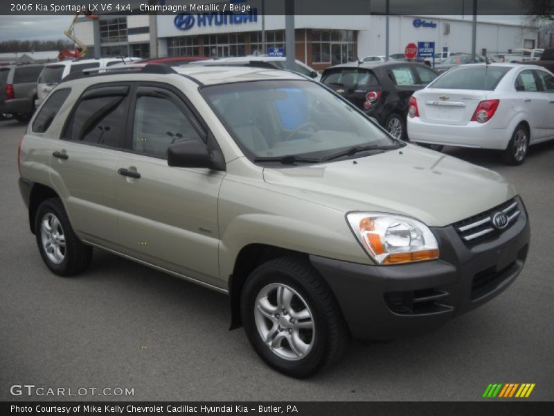 Champagne Metallic / Beige 2006 Kia Sportage LX V6 4x4