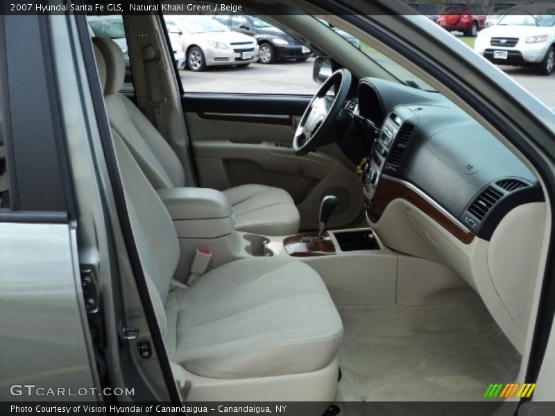 Natural Khaki Green / Beige 2007 Hyundai Santa Fe GLS