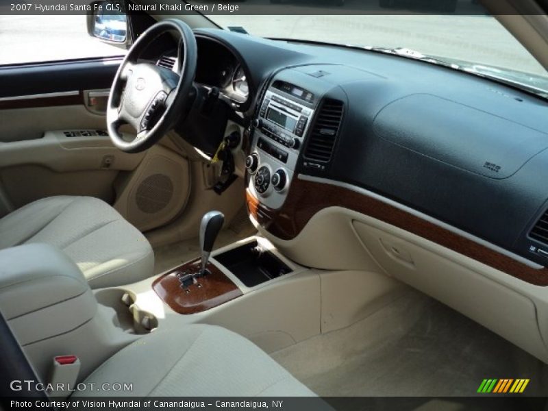 Natural Khaki Green / Beige 2007 Hyundai Santa Fe GLS