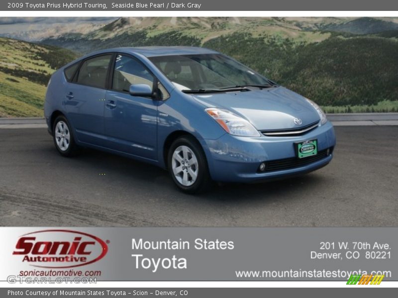 Seaside Blue Pearl / Dark Gray 2009 Toyota Prius Hybrid Touring