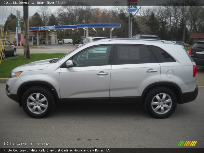 Bright Silver / Black 2011 Kia Sorento LX