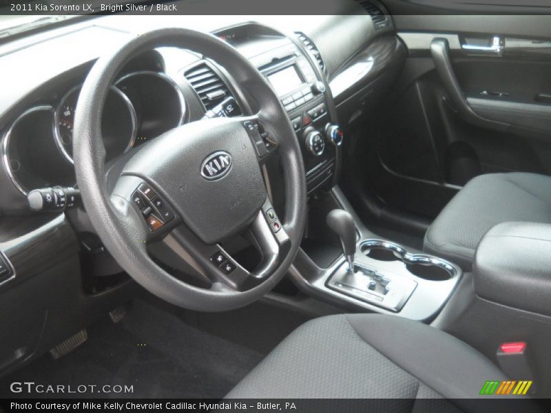 Bright Silver / Black 2011 Kia Sorento LX