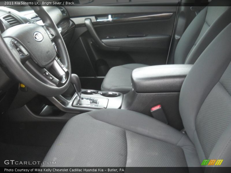Bright Silver / Black 2011 Kia Sorento LX