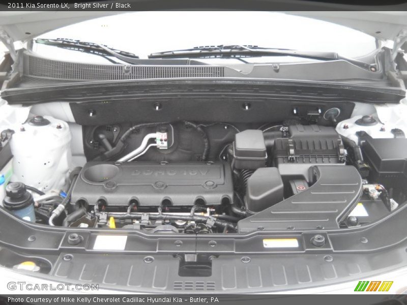 Bright Silver / Black 2011 Kia Sorento LX