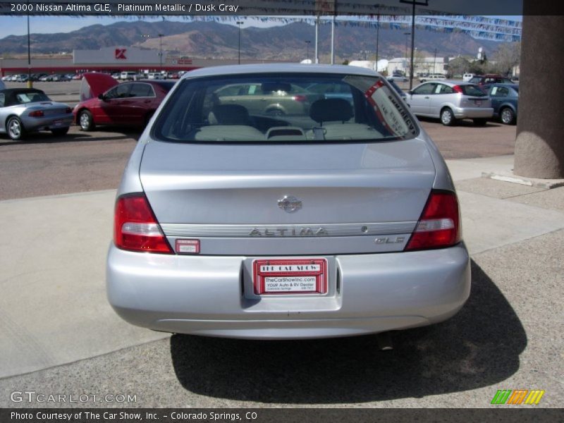 Platinum Metallic / Dusk Gray 2000 Nissan Altima GLE