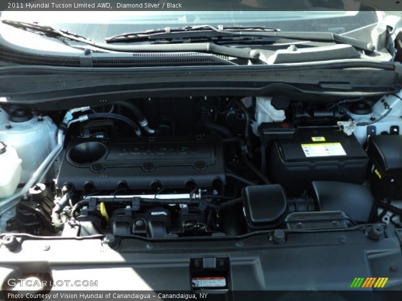 Diamond Silver / Black 2011 Hyundai Tucson Limited AWD
