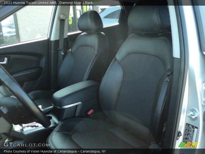 Diamond Silver / Black 2011 Hyundai Tucson Limited AWD