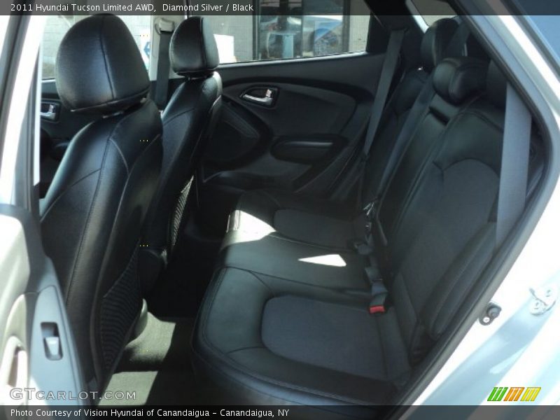 Diamond Silver / Black 2011 Hyundai Tucson Limited AWD