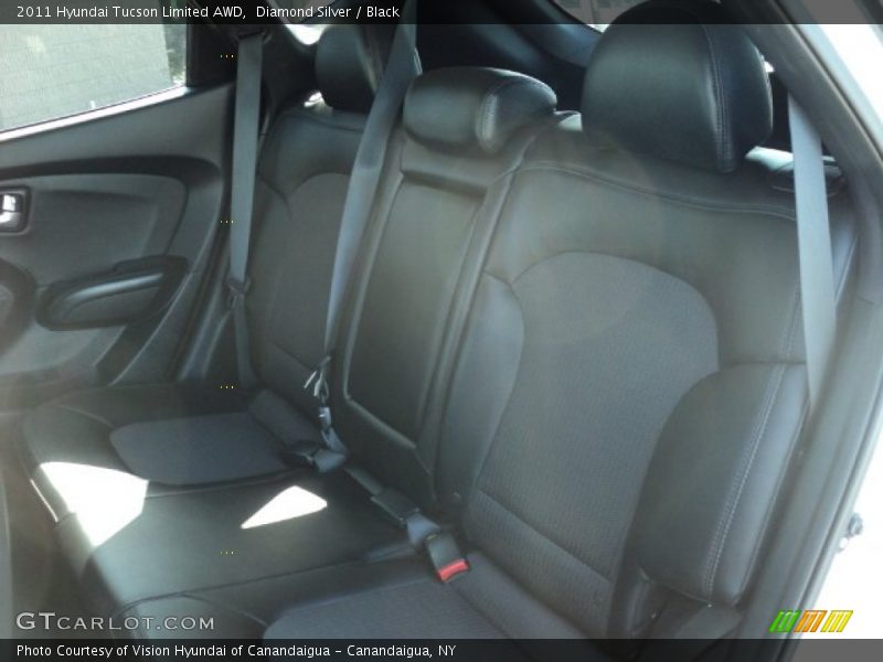 Diamond Silver / Black 2011 Hyundai Tucson Limited AWD