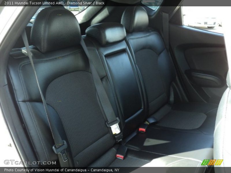 Diamond Silver / Black 2011 Hyundai Tucson Limited AWD